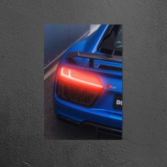 Premium Acrylic Glass LED Neon Art- AUDI R8