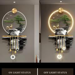 Acrylic Serenity - Minimalistic Nordic Wall Art with LED lamp