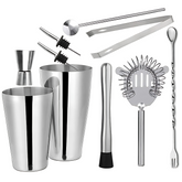 Sleek Steel Cocktail Shaker Kit