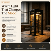 Vintage Phone Booth Decor Lamp