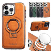 Apex iPhone Luxe Leather Case with Metal Stand