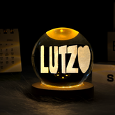 Crystal 3D Love Light with two Names