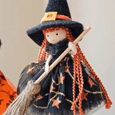 Whimsical Flying Witch Dolls - Handmade Halloween Decor