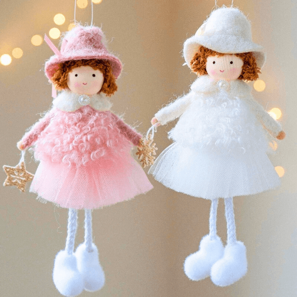 Whimsy Angel Doll Set - Handcrafted Decor Toys
