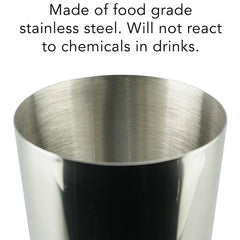 Sleek Steel Cocktail Shaker Kit