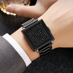 Men's Square Quartz Luxury Watch