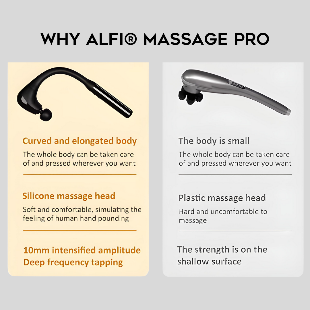 ALFI® Massage Pro - Long Bent handle Massage Gun