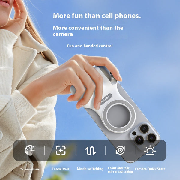 Magnetic Phone Grip with Remote