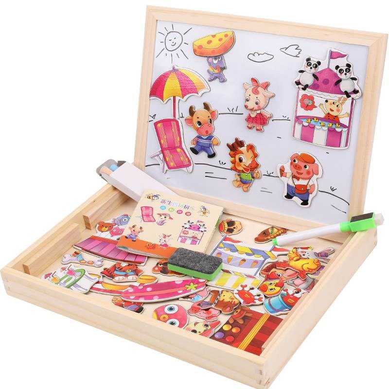 Montessori Magic Board & Puzzle Set