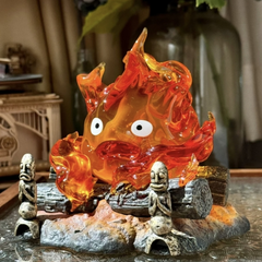 Whimsical Calcifer Lamp 5-Inch Delight