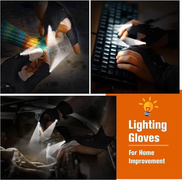 NightLite Waterproof Flashlight Gloves